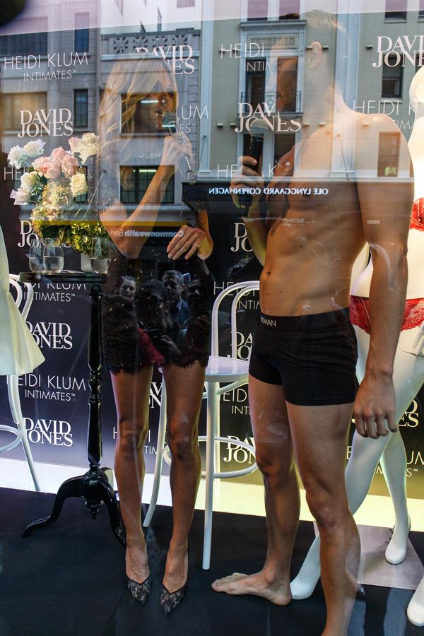 //heidi klum lingerie launch