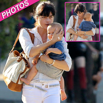 Selma Blair's Baby Almost Causes Wardrobe Malfunction