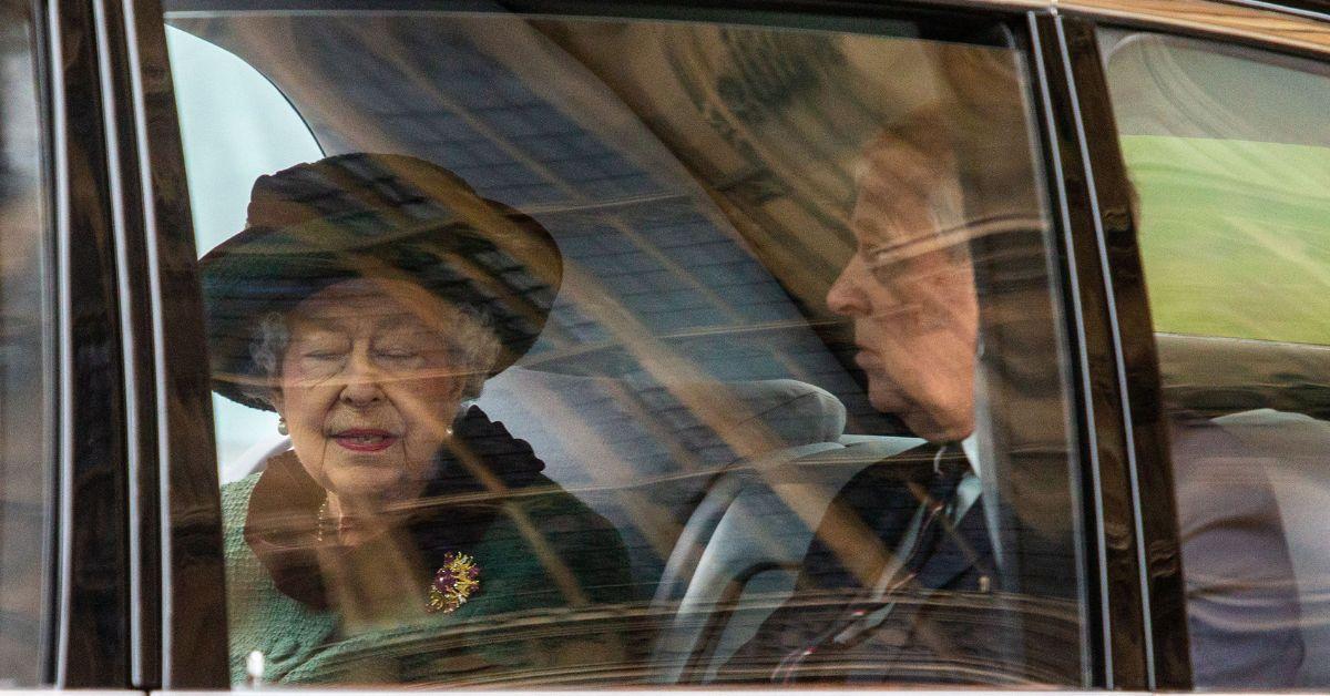 Photo of Queen Elizabeth and Prince Andrew