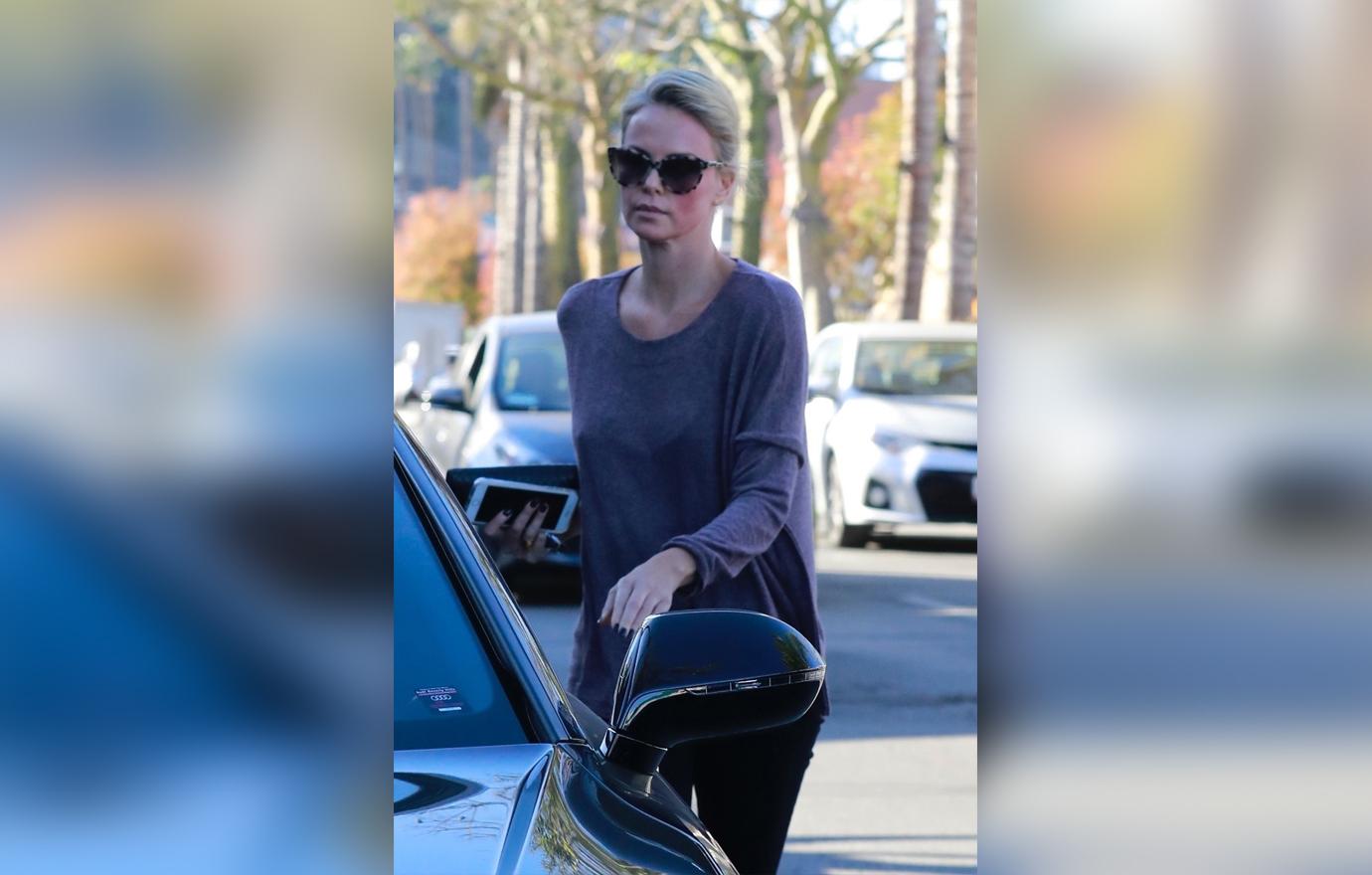 charlize theron face nasty welts facial procedure