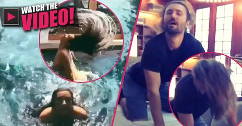 //brandon jenner kim kardashian instagram video flipping hair