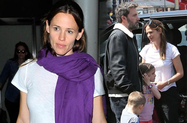 //ben affleck jennifer garner family vacation eurostar paris london pp