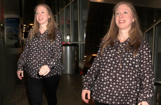 Chelsea Clinton Pregnant No Makeup