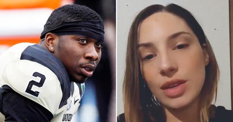 zac stacy baby mama denies staging attack beating police arrest video bodycam footage r