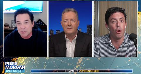 Photo of Dean Cain and Tim Millie on 'Piers Morgan: Uncensored'