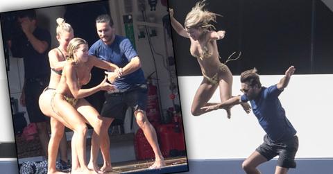 Scott and Sofia having fun in Capri, Italy.