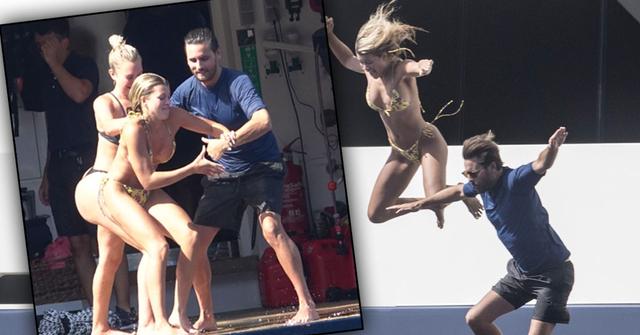 Scott and Sofia having fun in Capri, Italy.