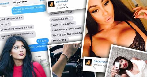 Kylie Jenner & Blac Chyna Feud -- Blac Chyna & Tyga Text Message