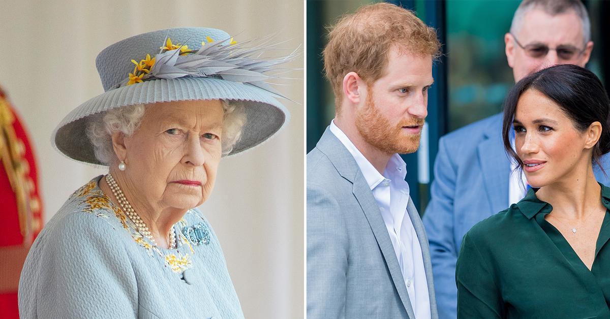 queen elizabeth over the edge prince harry meghan markle mistruths