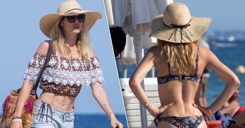//Doutzen kroes toned abs bikini ibiza beach pp