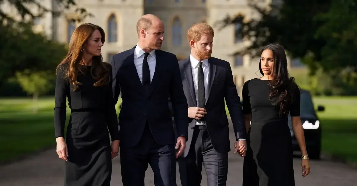 Photo of Prince William, Princess Kate, Prince Harry and Meghan Markle
