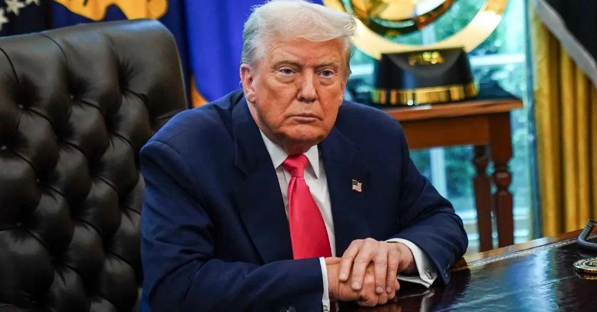 Trump Sparks Fresh Health Fears After Slapping Heavy Makeup Over His Hands Again — as Prez Continues to Face 'Dementia' Rumors
