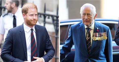 Photo of Prince Harry and King Charles