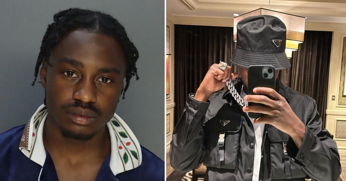 Lil Tjay Poses for Mugshot After Arrest While Boarding a Private Jet in Miami