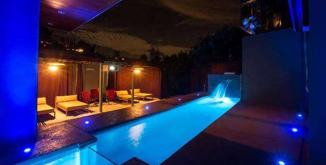 //chris brown hollywood house