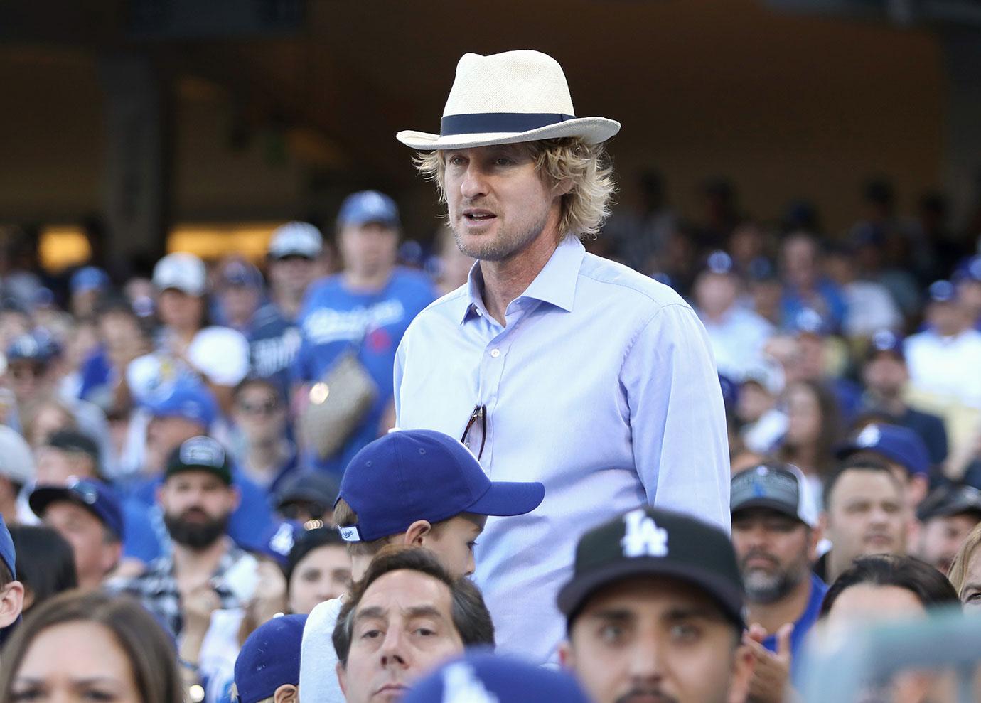 owen wilson baseball game days birth daughter