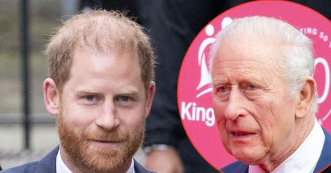 picture of Prince Harry and King Charles