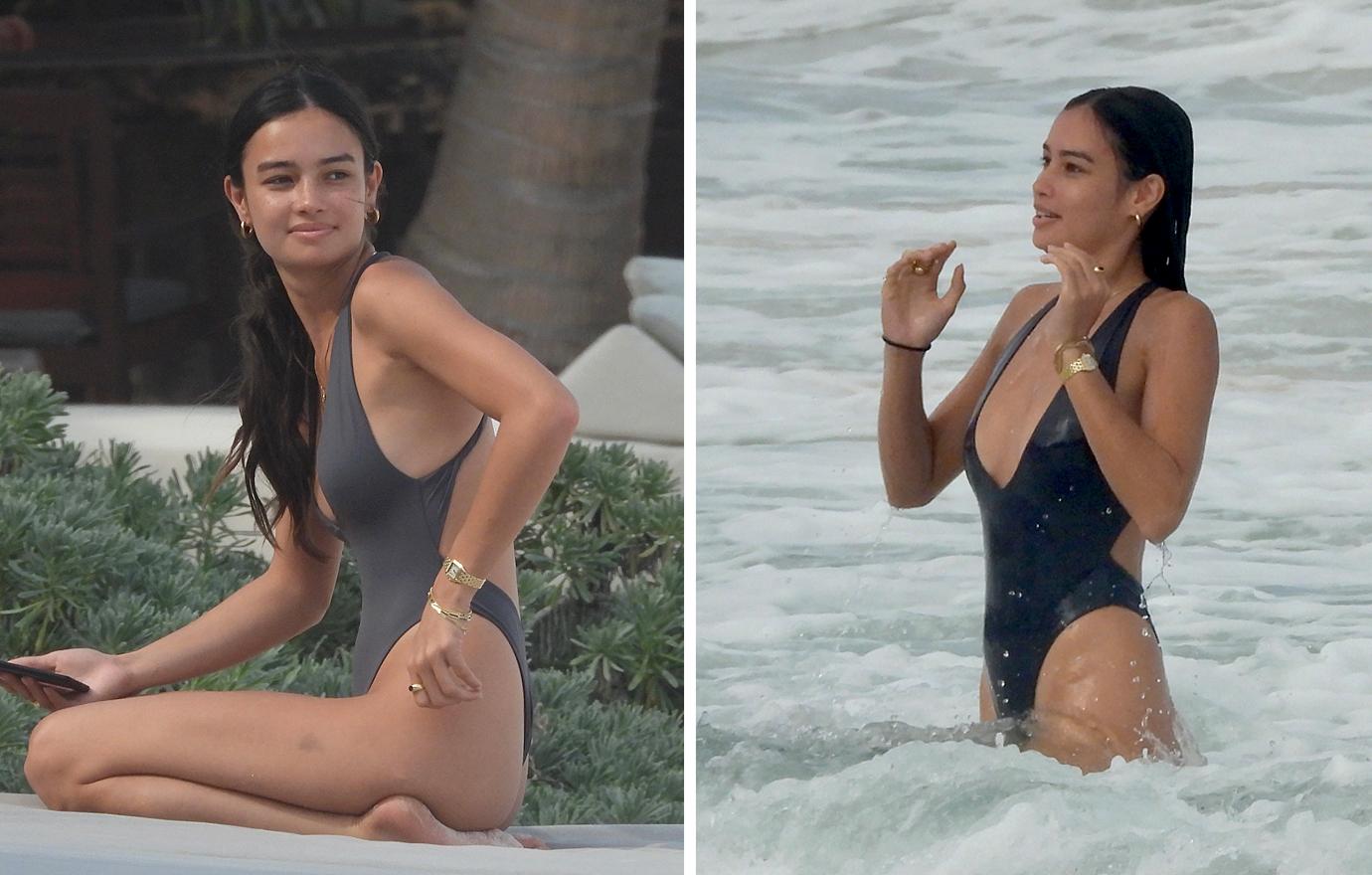 hp model kelsey merritt on the beach in tulum