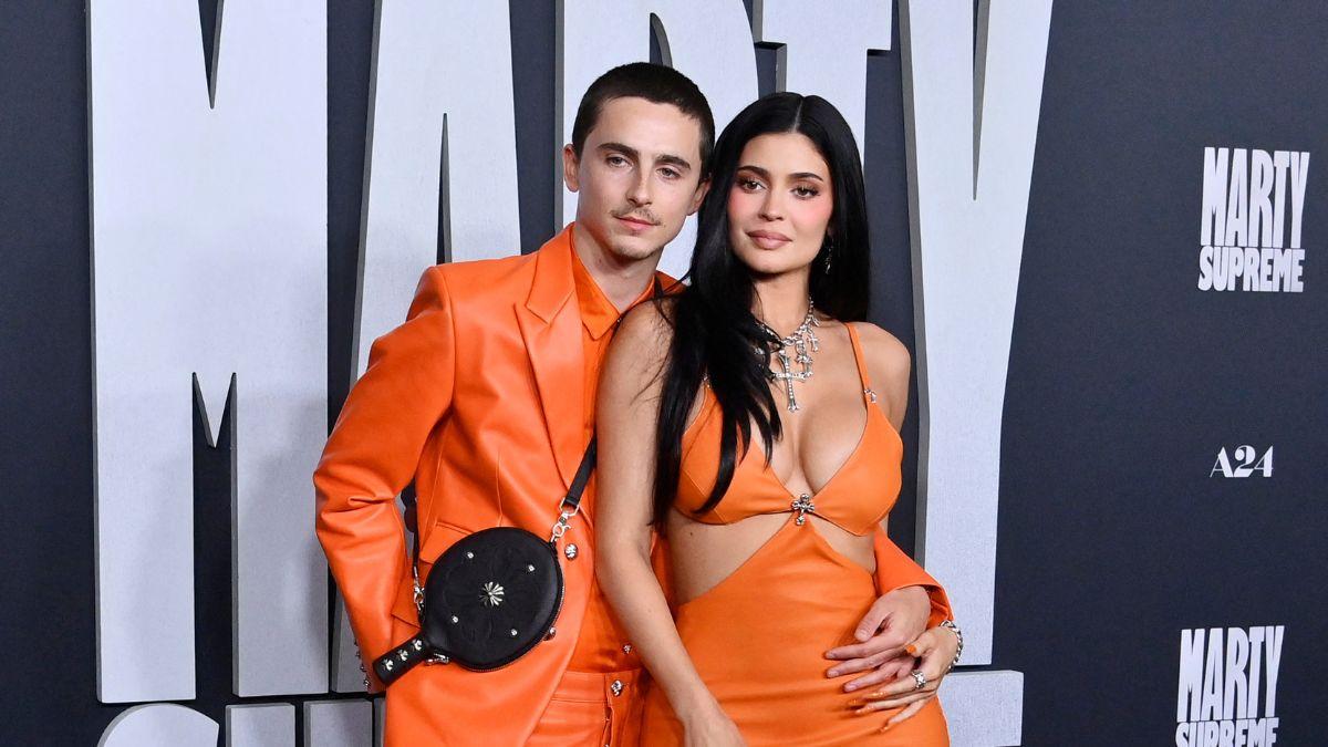 Timothee Chalamet thanked Kylie Jenner during his acceptance speech for 'Marty Supreme.'