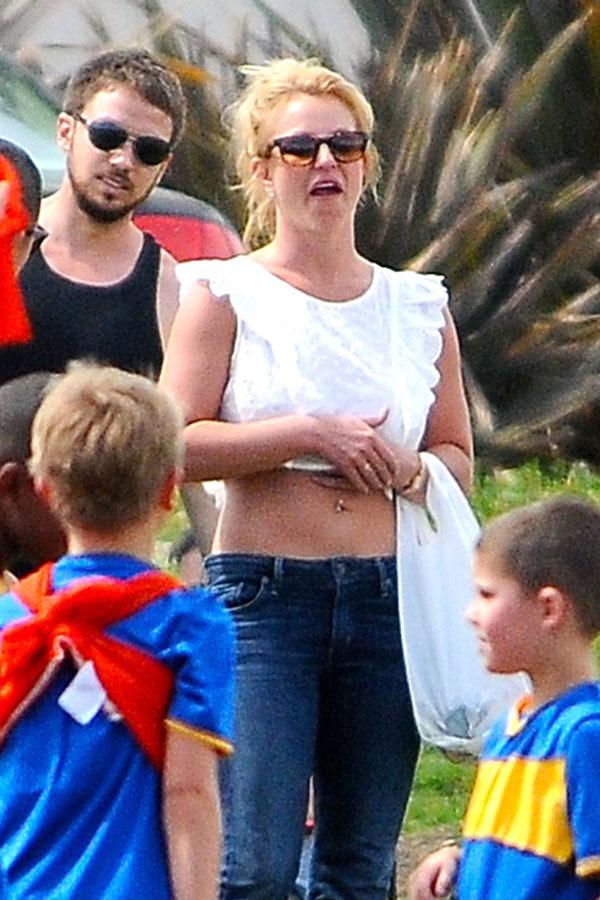 Britney Spears Shows Off Abs At Son Jayden’s Soccer Game In New Photos