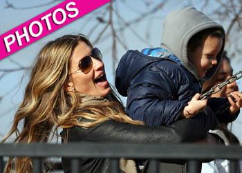 //gisele bundchen kids play park splash