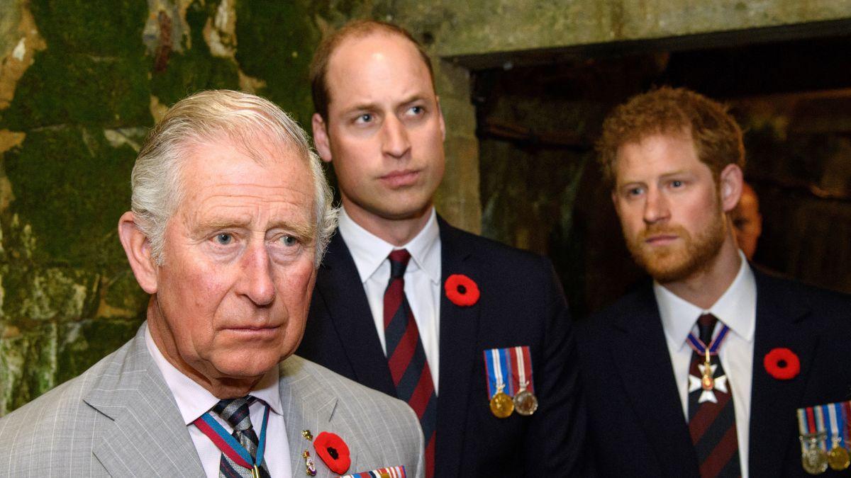 Photo of King Charles, Prince William, Prince Harry