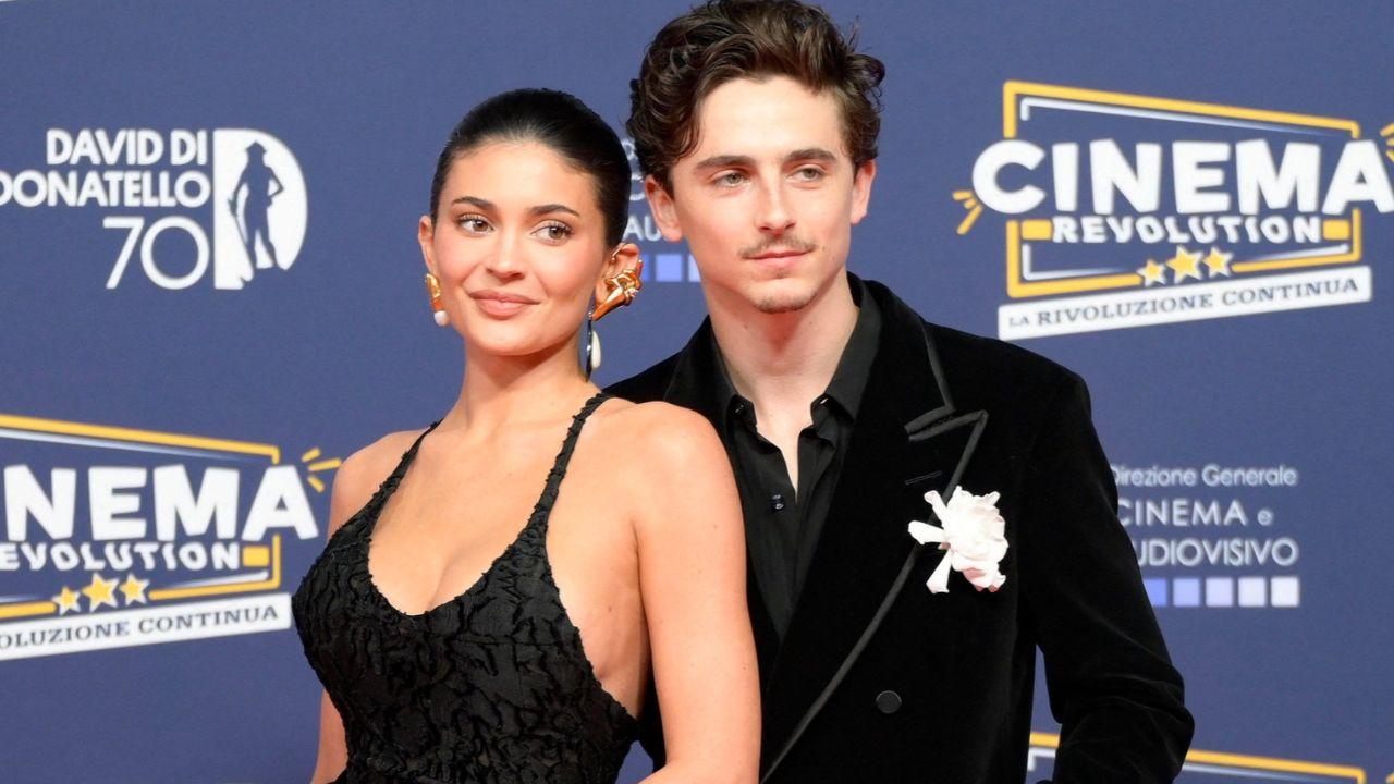 Image Of Kylie Jenner and Timothee Chalamet