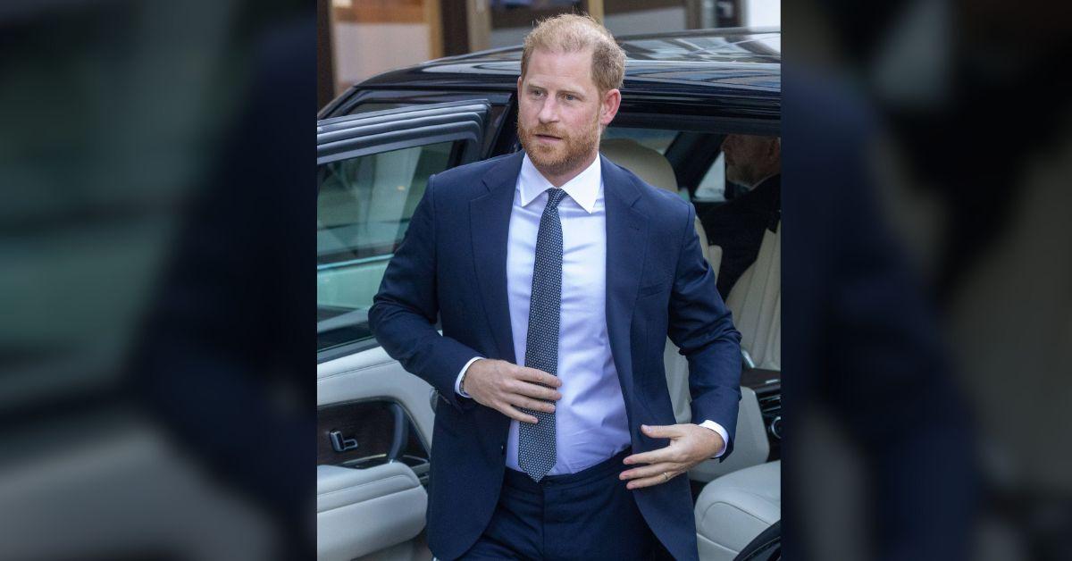 A stalker breached a secure area before Prince Harry's arrival at London's Royal Lancaster Hotel.