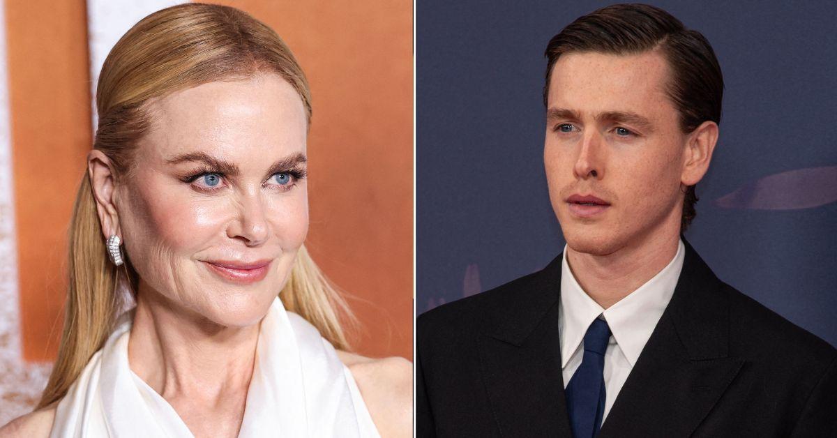 Composite photo of Nicole Kidman and Harris Dickinson