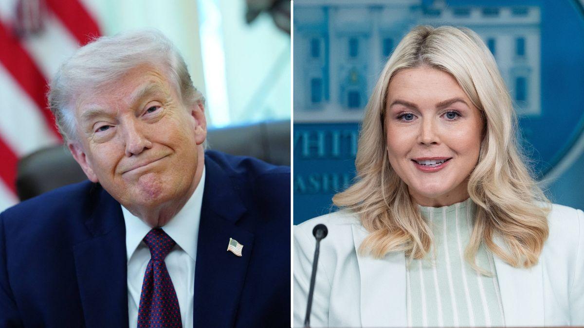 image of Donald Trump and Karoline Leavitt