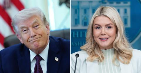 image of Donald Trump and Karoline Leavitt