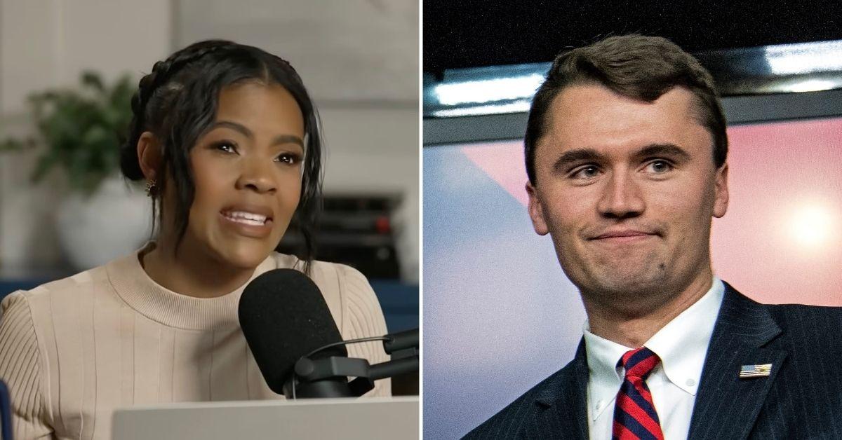 Composite photo of Candace Owens and Charlie Kirk