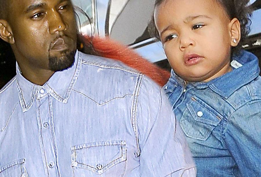 //kanye west and north westdemin shirt