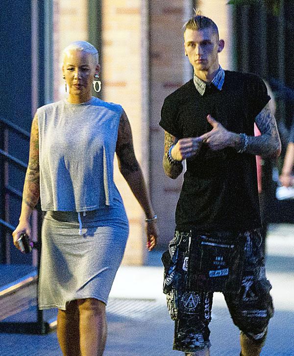 Amber Rose With Bad Boy Boyfriend Machine Gun Kelly