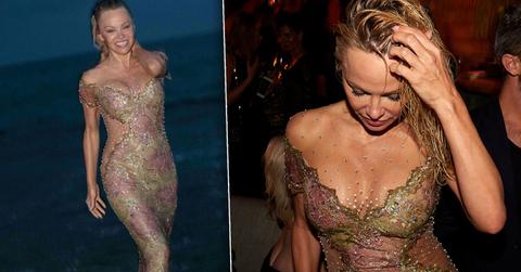 Pamela Anderson Takes Dip Beach Spain Plastic Surgery Pics