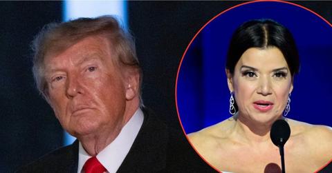 Split image of Donald Trump and Ana Navarro