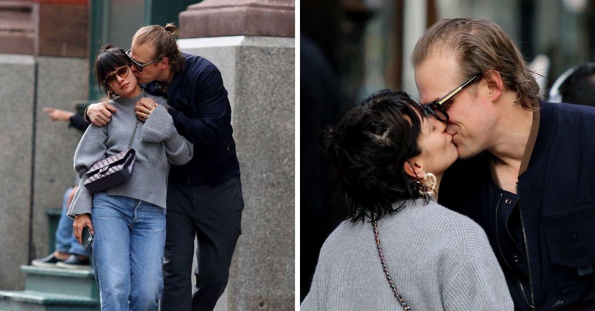 Photo of David Harbour and Lily Allen