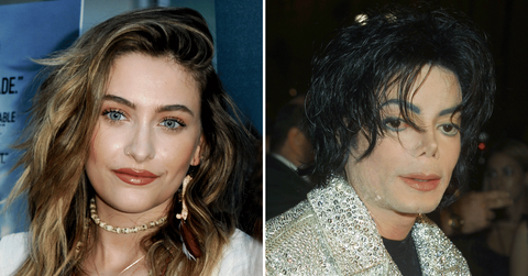 Split photo of Paris and Michael Jackson