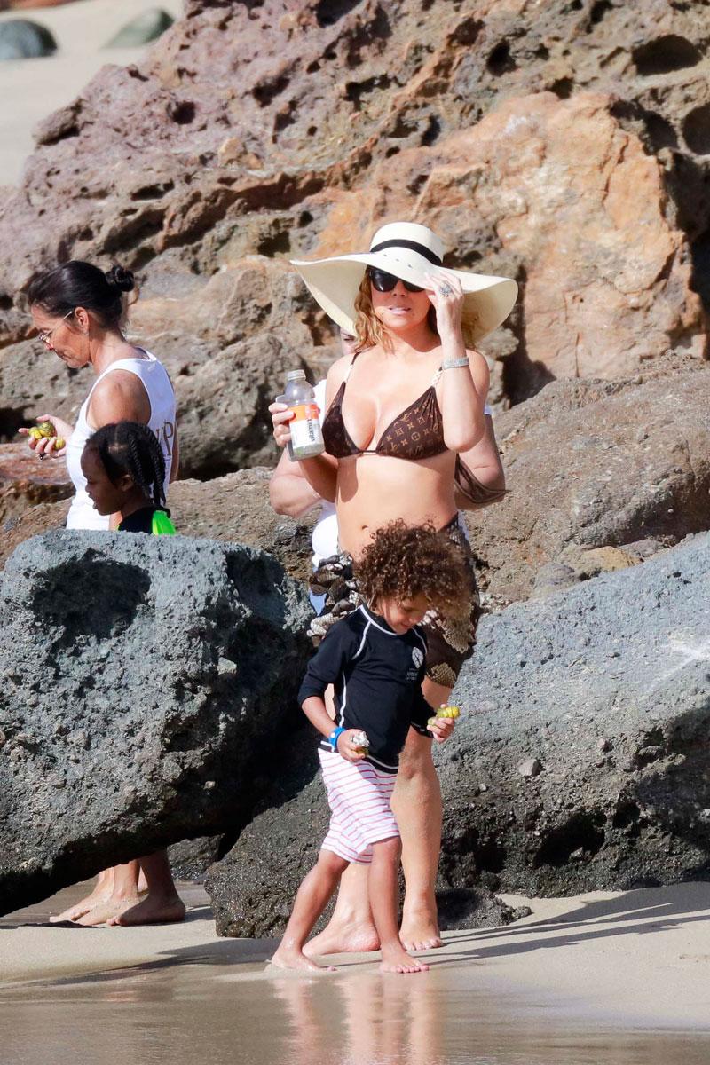 Mariah Carey Bikini Kids St Barts