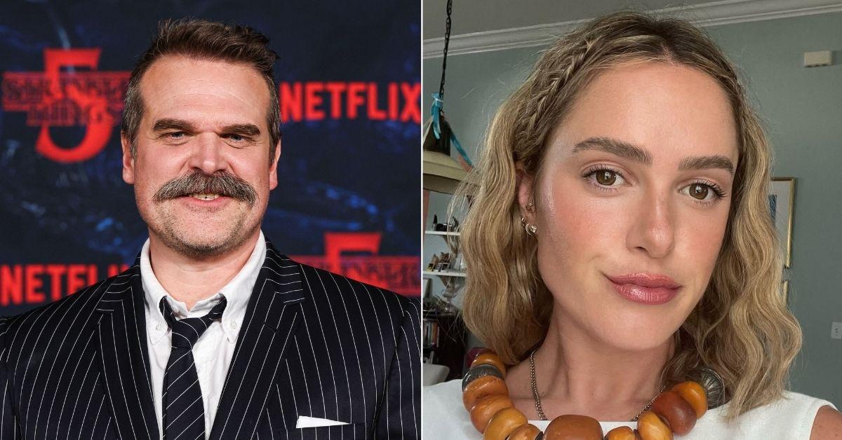 Composite photo of David Harbour and Natlaie Tippett