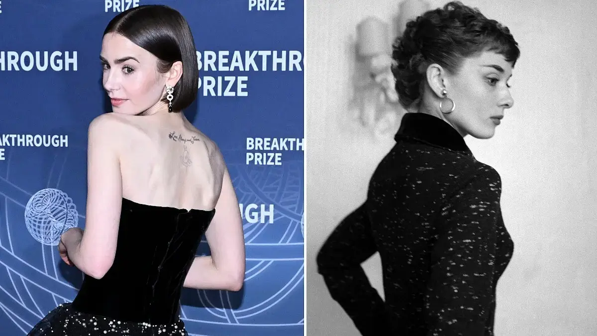 Photo of Lily Collins, Audrey Hepburn