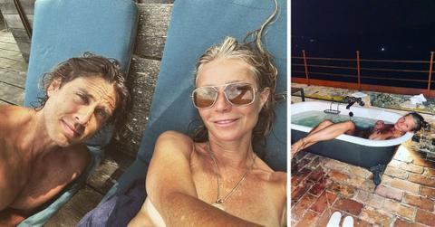 Split photo of Brad Falchuk and Gwyneth Paltrow, Gwyneth Paltrow