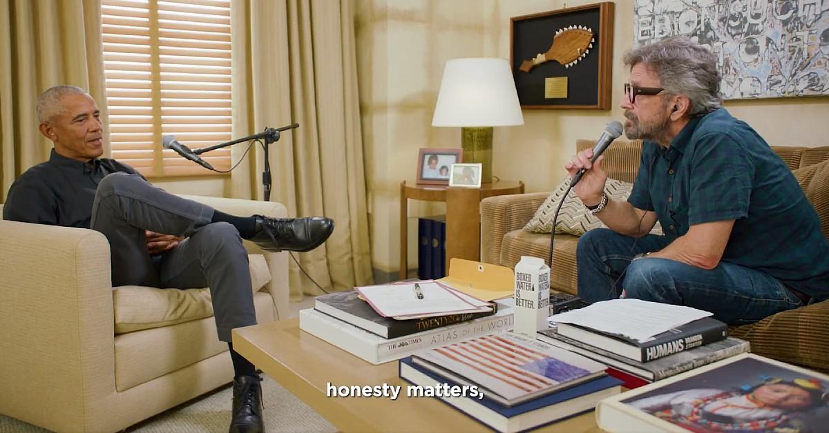 Photo of Barack Obama and Marc Maron