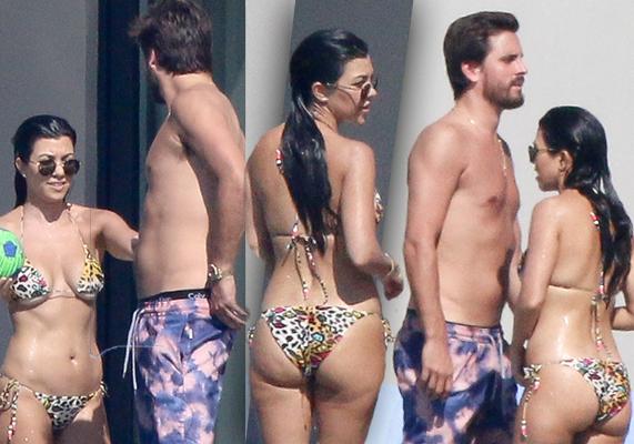 kourtney kardashian bikini body romantic getaway scott disick