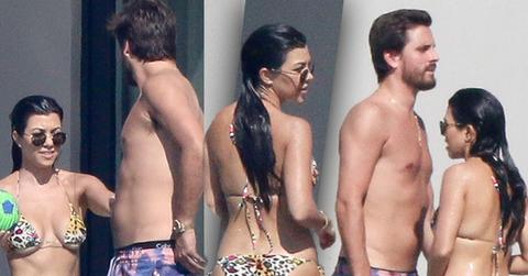 kourtney kardashian bikini body romantic getaway scott disick