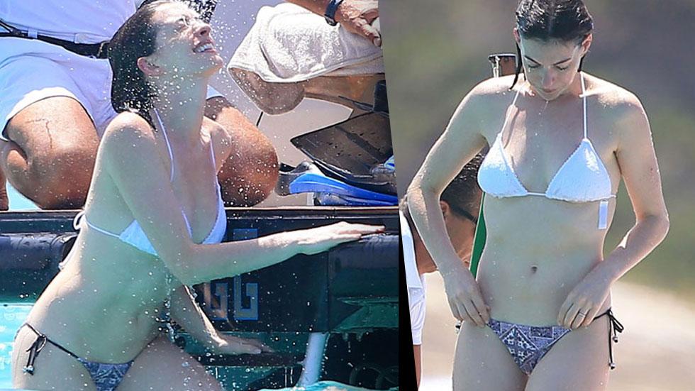 Wet Hot Anne Hathaway Reveals Her Bikini Body On Snorkel Trip In