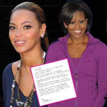 Beyonce Thanks Michelle Obama In Heartfelt Handwritten Letter
