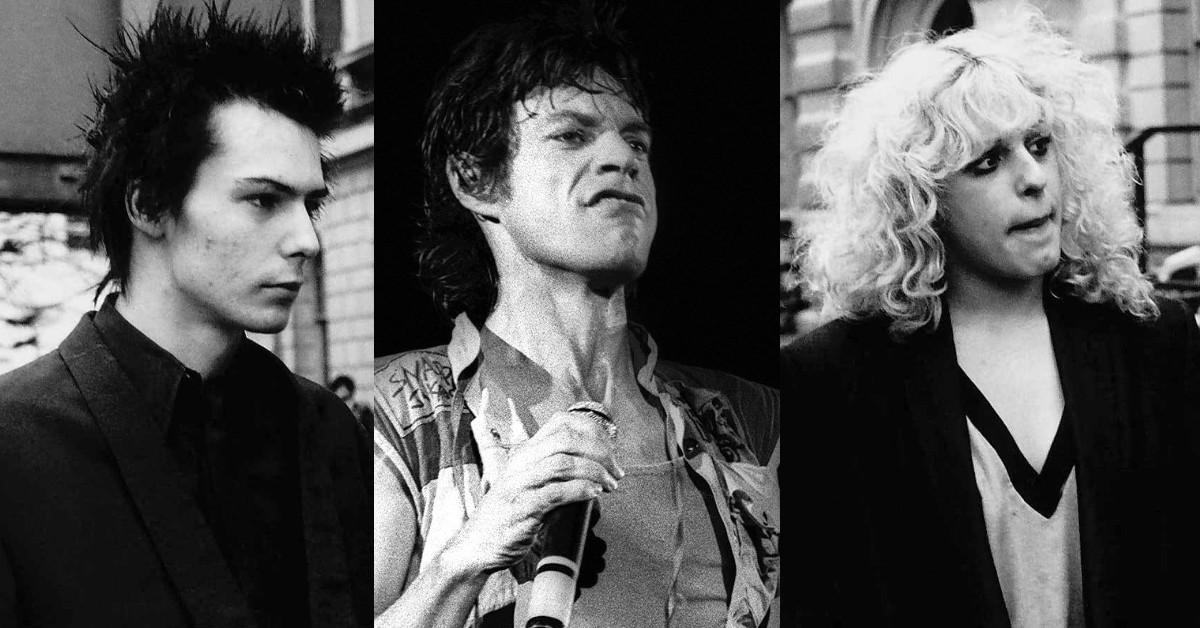 photo of Sid Vicious, Mick Jagger and Nancy Spungen