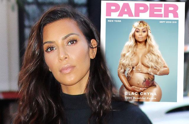 Blac Chyna Kim Kardashian Naked Feud Paper