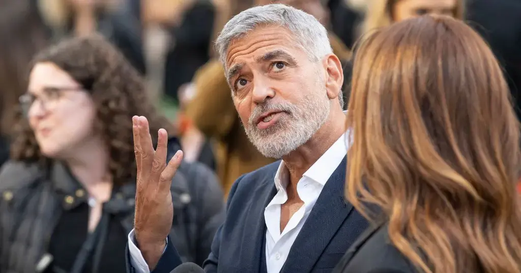 george clooney jokes storming capitol donald trump return democracy